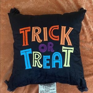 Halloween Trick or Treat Accent Pillow